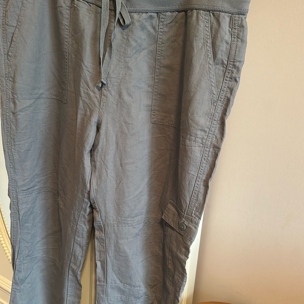 GAP Lightweight Cargo Pants Large Gray - Picture 3 of 5